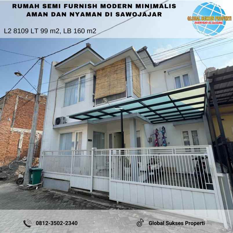 dijual rumah sawojajar