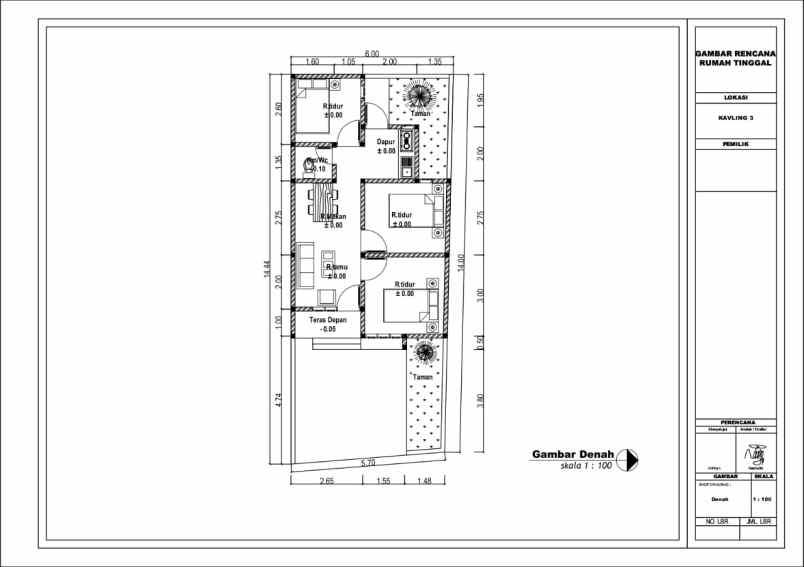 dijual rumah tonggalan wedomartani kec