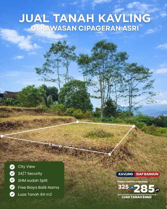 dijual tanah cipageran cimahi