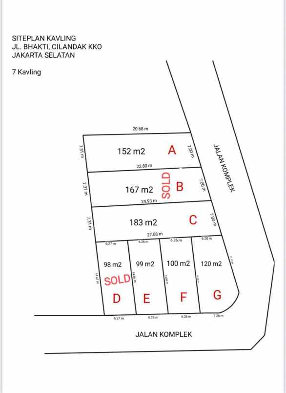 dijual tanah dekat transmart cilandak