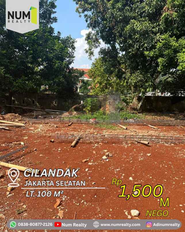 dijual tanah dekat transmart cilandak