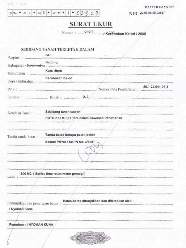 dijual tanah dewi saraswati