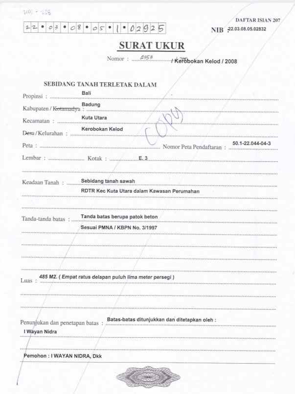 dijual tanah dewi saraswati