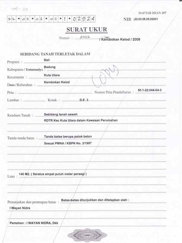 dijual tanah dewi saraswati