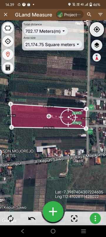 dijual tanah di jetis mojokerto