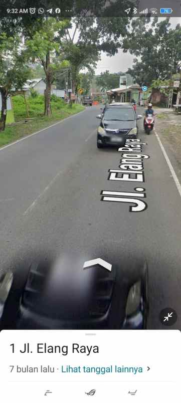 dijual tanah di jl elang sambiroto semarang