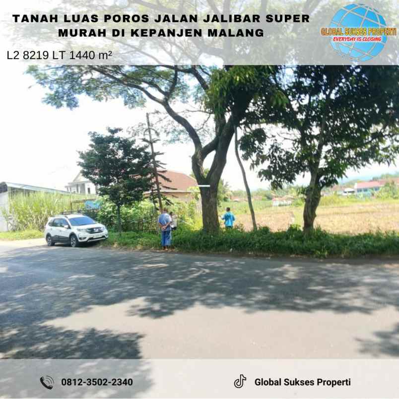 dijual tanah di pinggir jalan raya jalibar