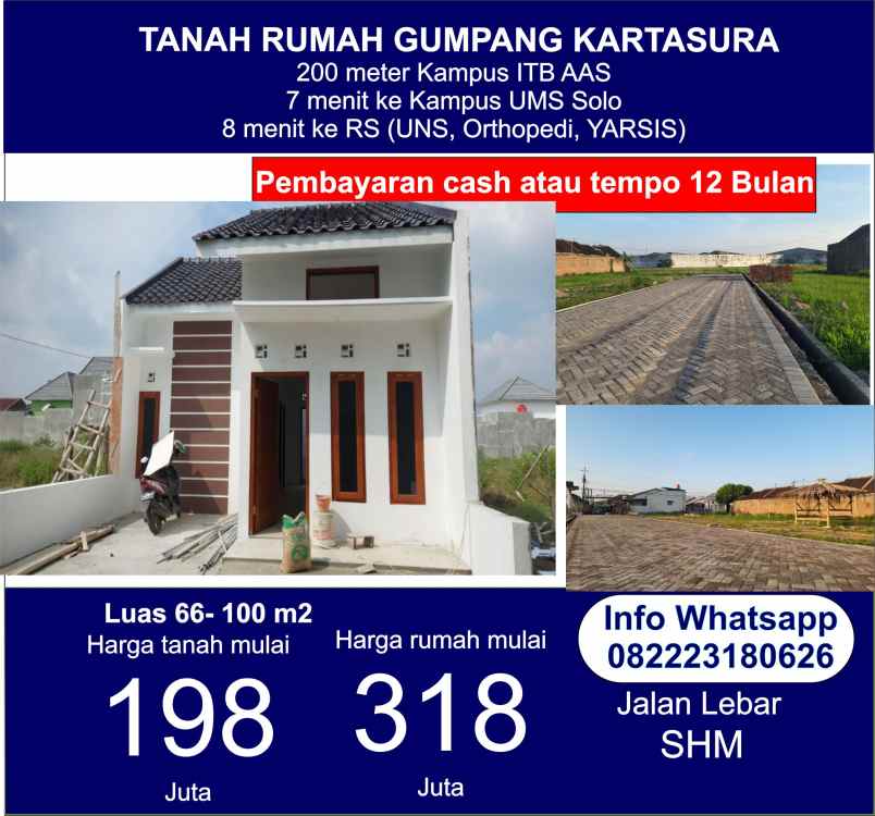 dijual tanah gumpang kartasura sukoharjo