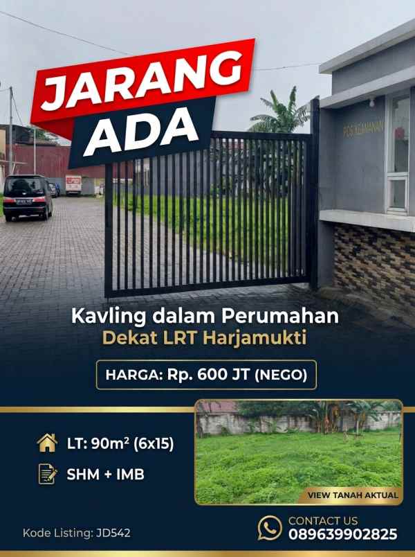 dijual tanah harjamukti