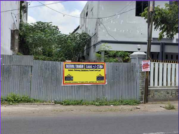 dijual tanah jalan danau toba