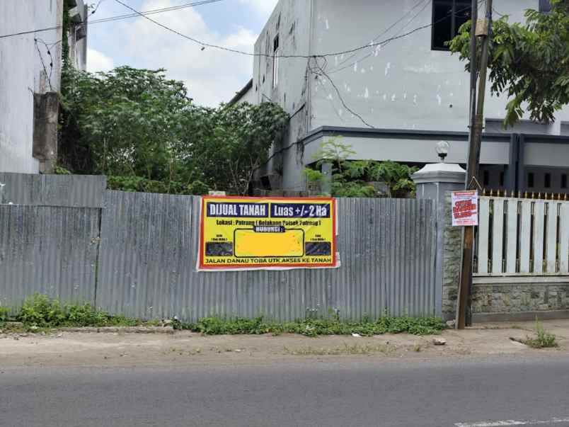 dijual tanah jalan danau toba