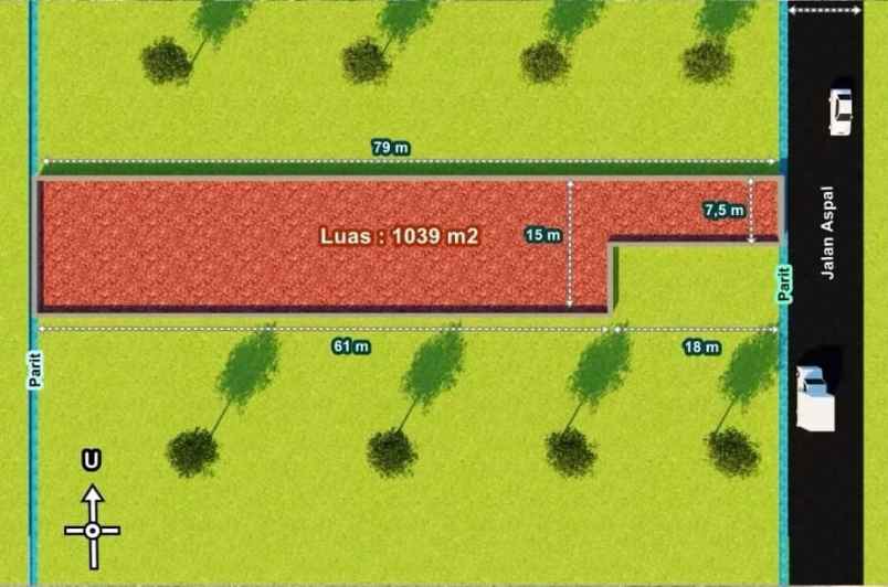 dijual tanah jalan griya taman asri