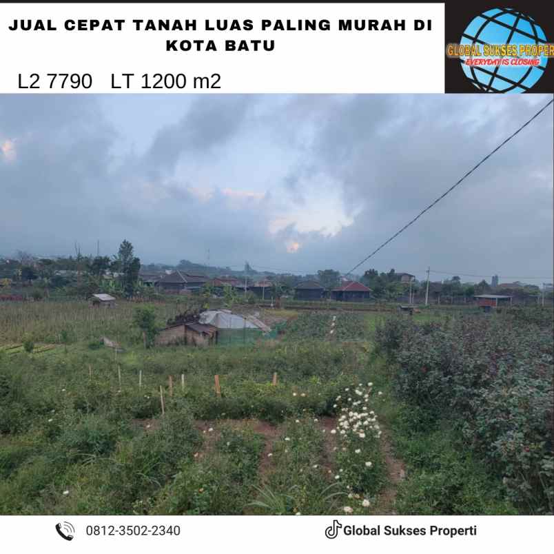 dijual tanah jl metro