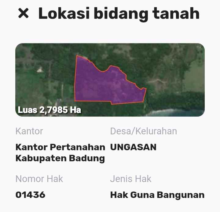 dijual tanah jl pura batu pageh