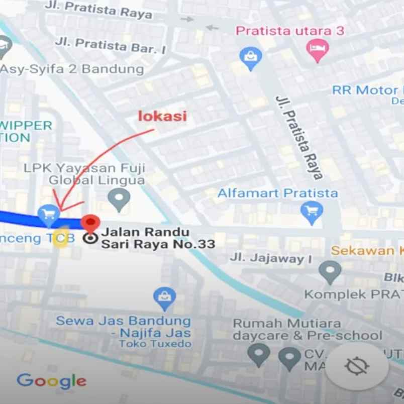 dijual tanah jl randu sari raya kel