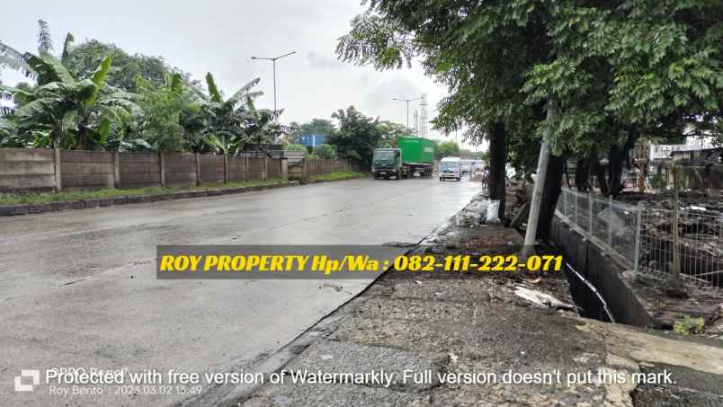 dijual tanah jl raya cakung cilincing