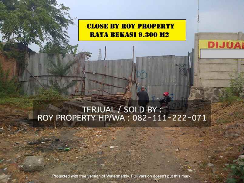 dijual tanah jl raya cakung cilincing