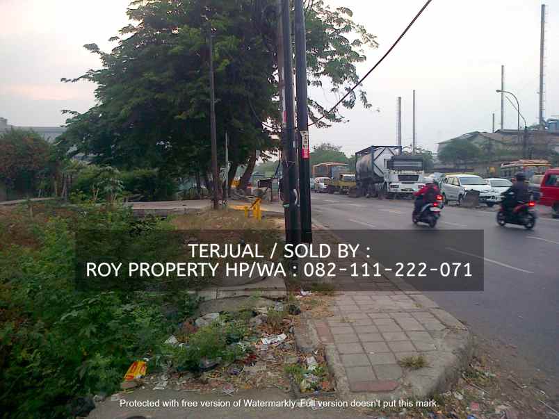 dijual tanah jl raya cakung cilincing