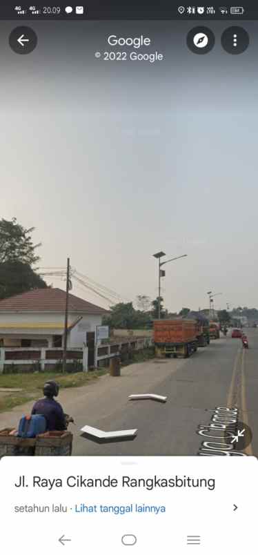 dijual tanah jl raya cikande serang banten