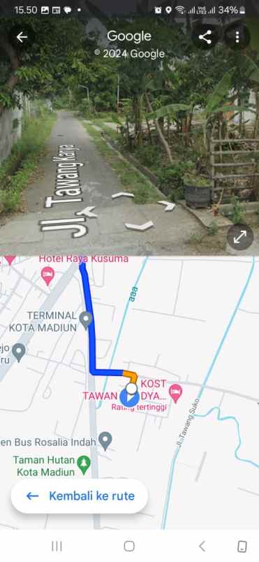 dijual tanah jl tawang krida