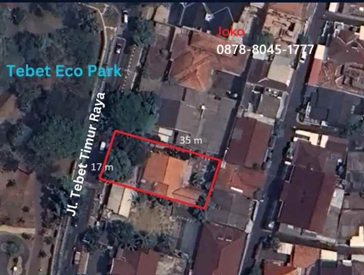 dijual tanah jl tebet timur raya