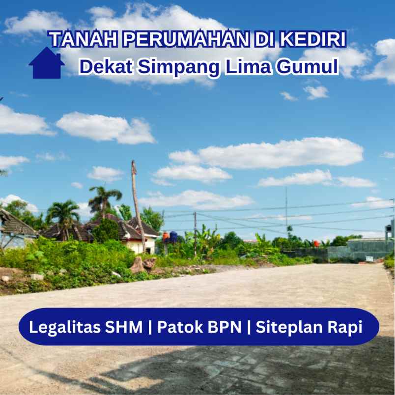 dijual tanah jl totok kerot kediri