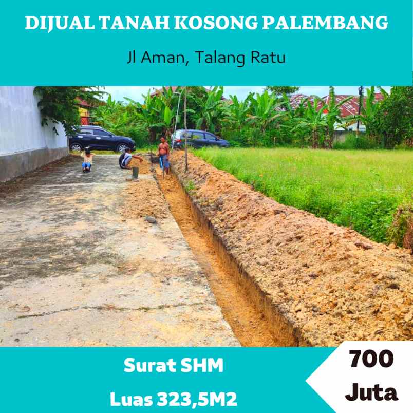 dijual tanah lokasi km5 area talang ratu