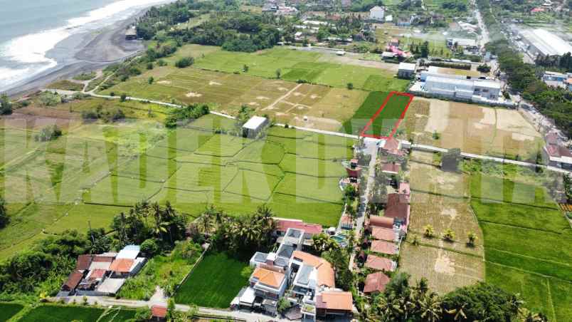 dijual tanah murah view sawah dan laut pantai keramas