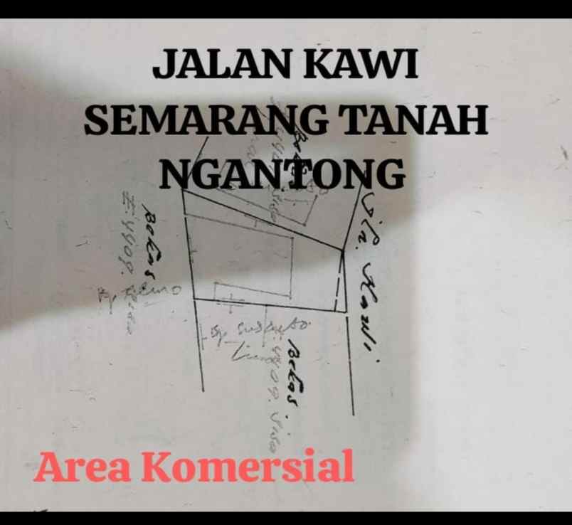 dijual tanah ngantong di jl kawi semarang