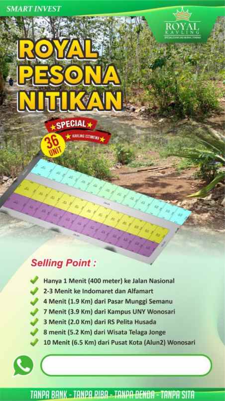 dijual tanah nitikan barat semanu