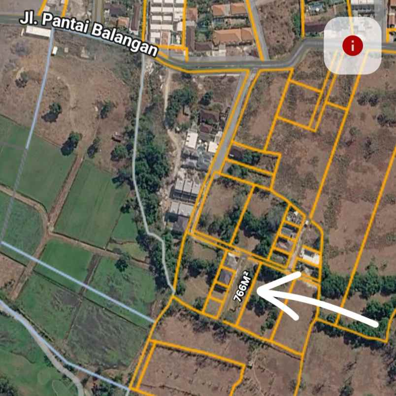 dijual tanah pantai balangan