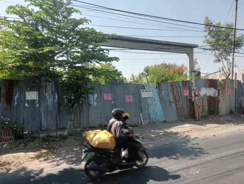 dijual tanah raya kebonsari tengah surabaya