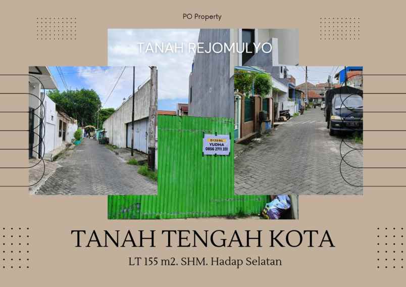 dijual tanah rejomulyo