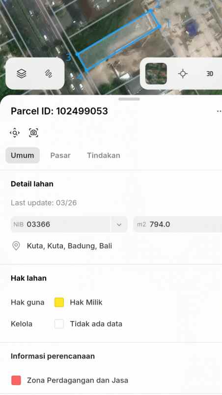 dijual tanah sunsetroad