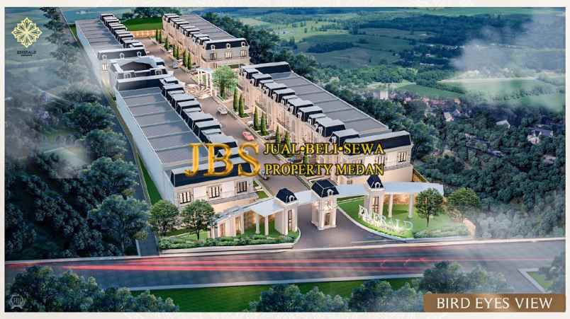 dijual villa emerald residence jln