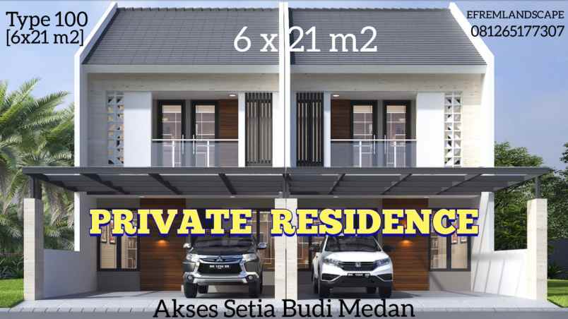 exlusive rumah murah akses setia budi medan