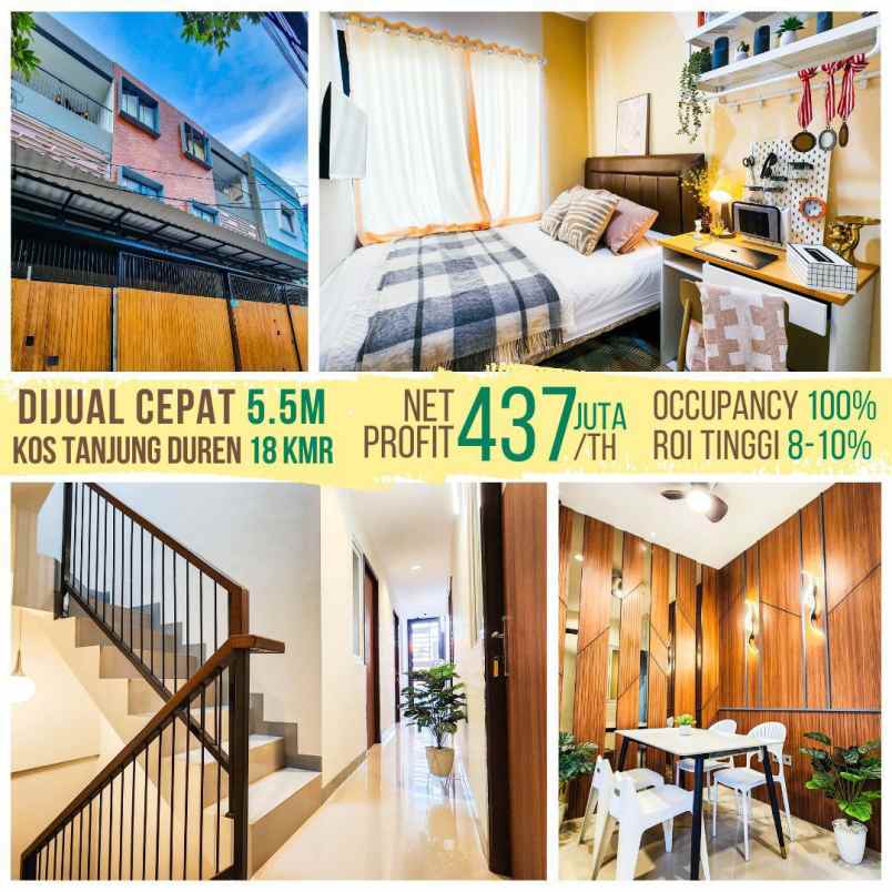jual kost full penghuni di tanjung duren jakarta barat
