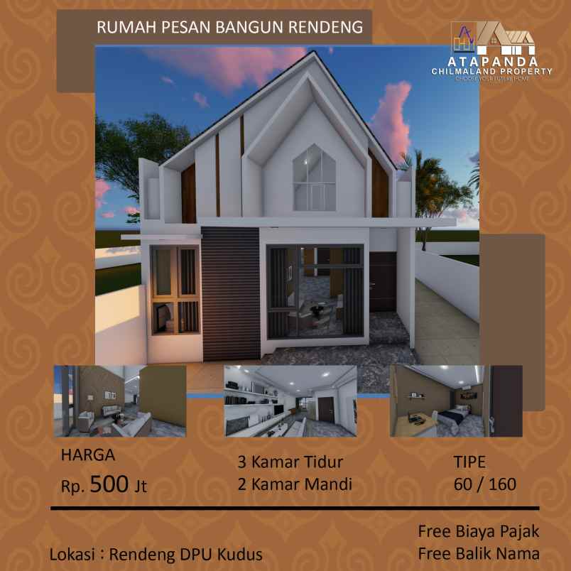 jual rumah desain kekinian di rendeng dpu kudus