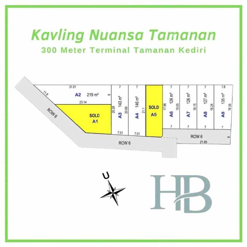 jual tanah kediri 10ru dekat terminal baru kediri