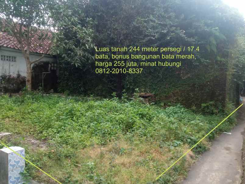 jual tanah strategis shm di pasar rebo manonjaya