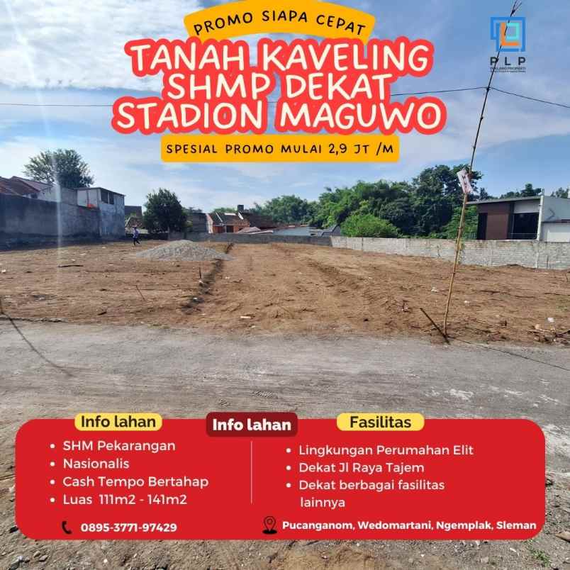 kaveling premium di wedomartani promo mulai 2 9 jt m