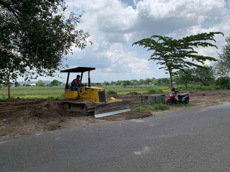 kavling tanah klaten shm p tepi jalan aspal untuk ruko