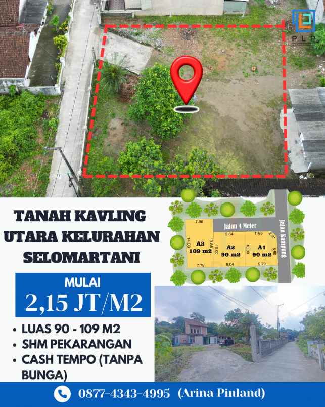 promo tanah kavling utara kelurahan selomartani