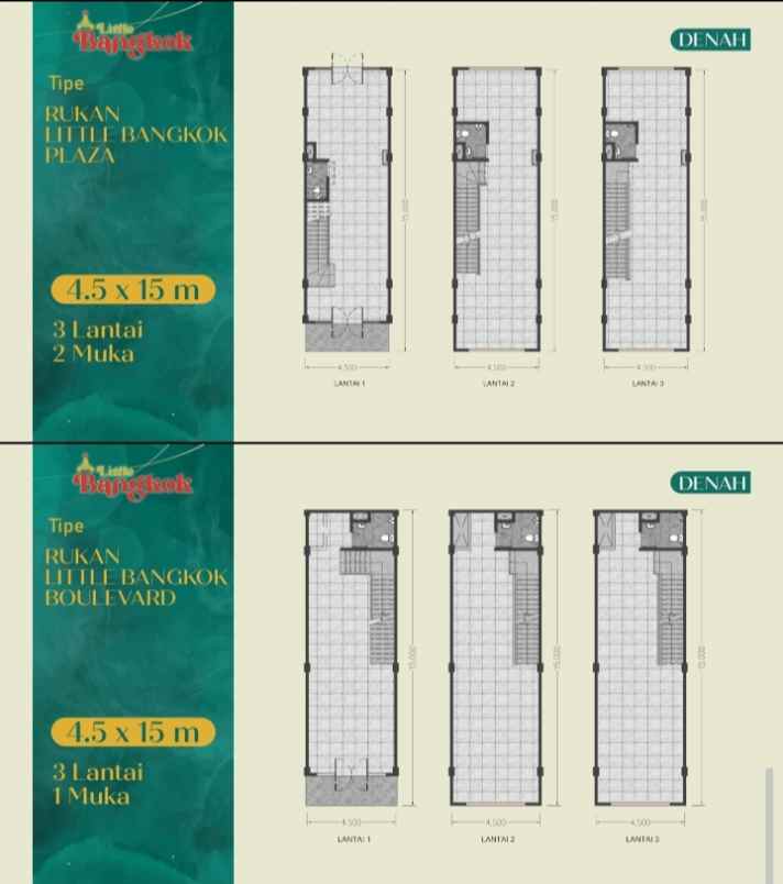 rukan little bangkok plaza pik2 harga perdana