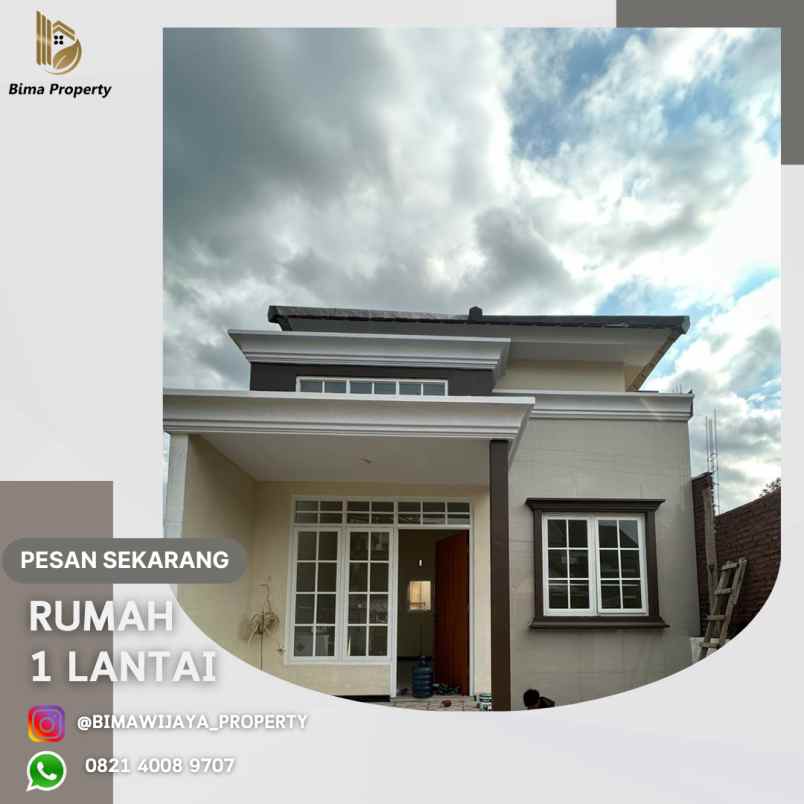 rumah 1 lantai area tengah kota malang