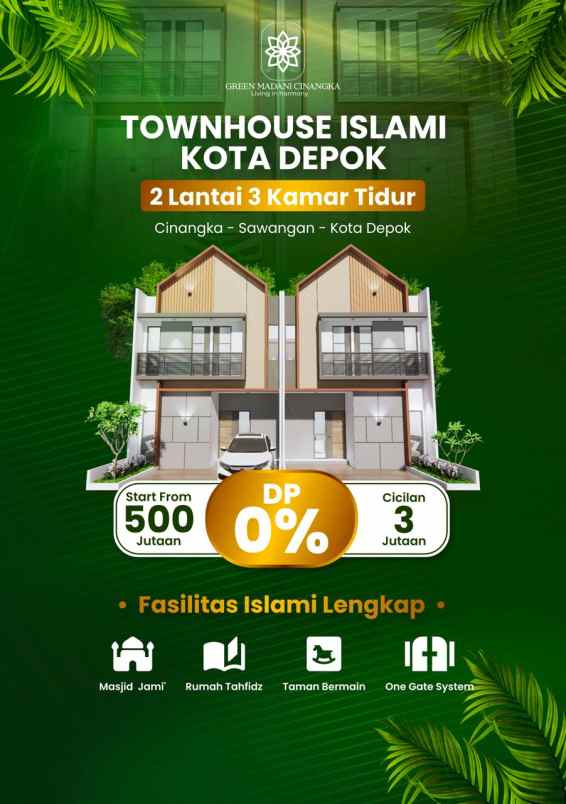 rumah 2 lantai 500jutaan di cinangka depok