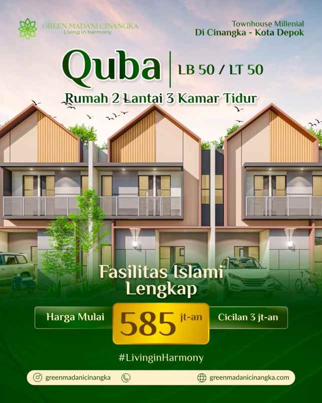 rumah 2 lantai 500jutaan di cinangka depok