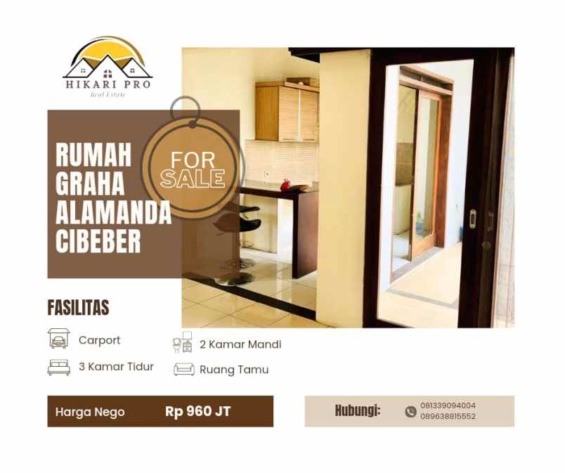 rumah 2 lantai graha alamanda cibeber cimahi selatan