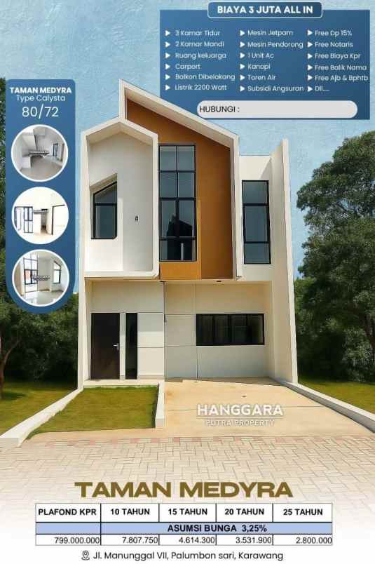 rumah 2 lantai murah tanpa dp di karawang