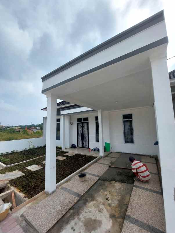 rumah cluster idaman type 45 di jalan delima pekanbaru